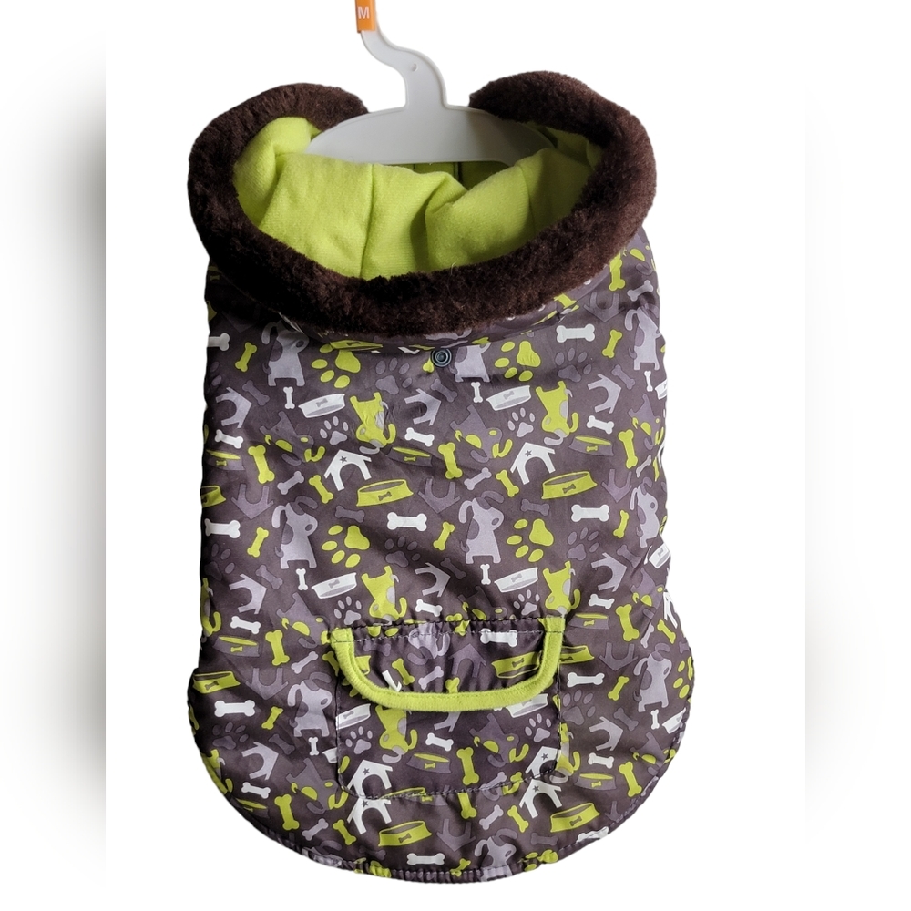 `` P25734 - Green & Gray Pet Camo Vest Coat